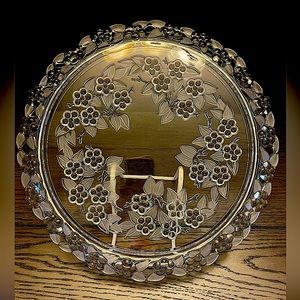 WALTHER GLAS MIKASA CRYSTAL CARMEN TORTE CAKE PLATE